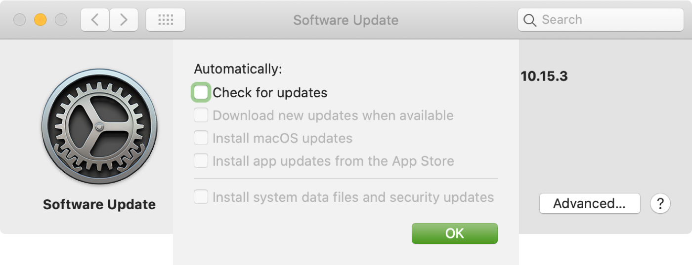 check for updats on mac